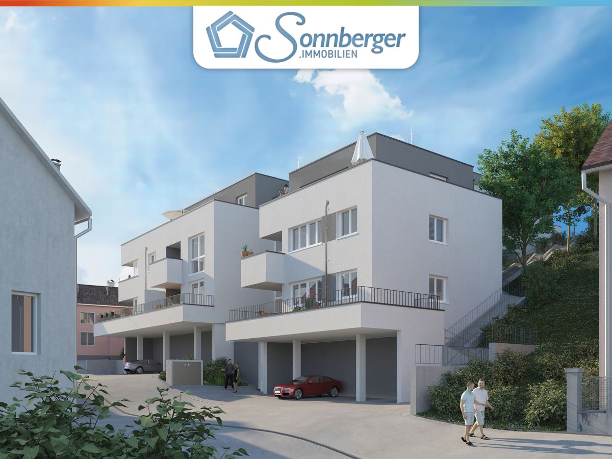 WOHNEN HOCH 2 - 2-Zimmer Eigentumswohnung mit Terrasse und Carport in Steyr