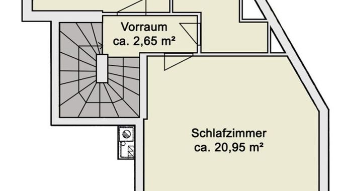 Grundriss Skizze 2. Obergeschoß