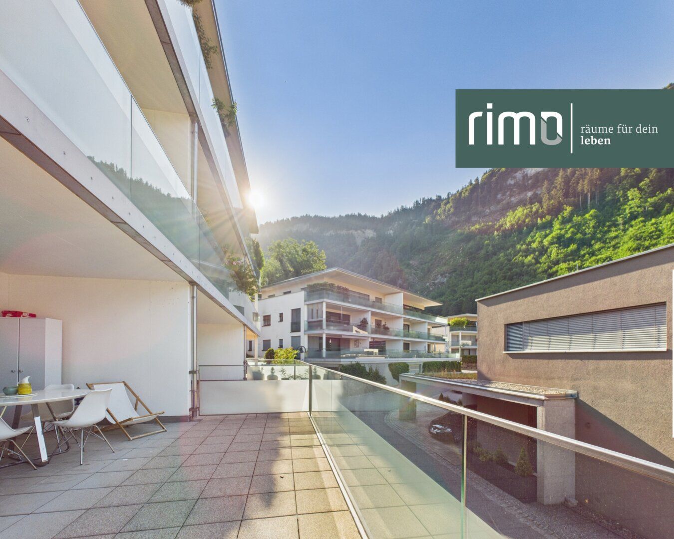Charmante 2-Zimmerwohnung mit ca. 35 m² Terrasse am Götzner Berg