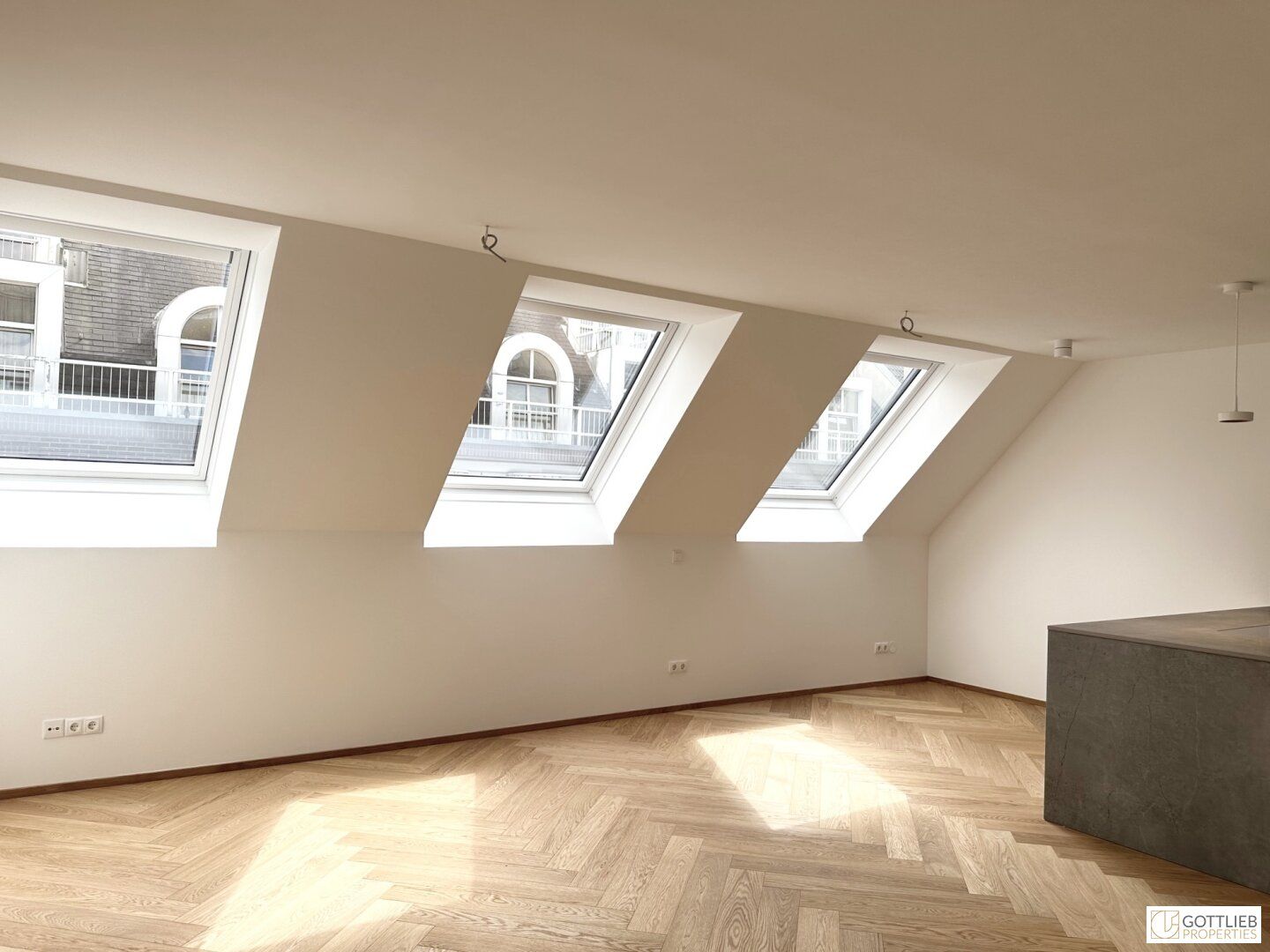 Bestlage nahe Belvedere! Luxuriöse 3-Zimmer-Erstbezug-Dachgeschoss-Wohnung mit zwei Balkonen in historischem Gebäude - Vista 5