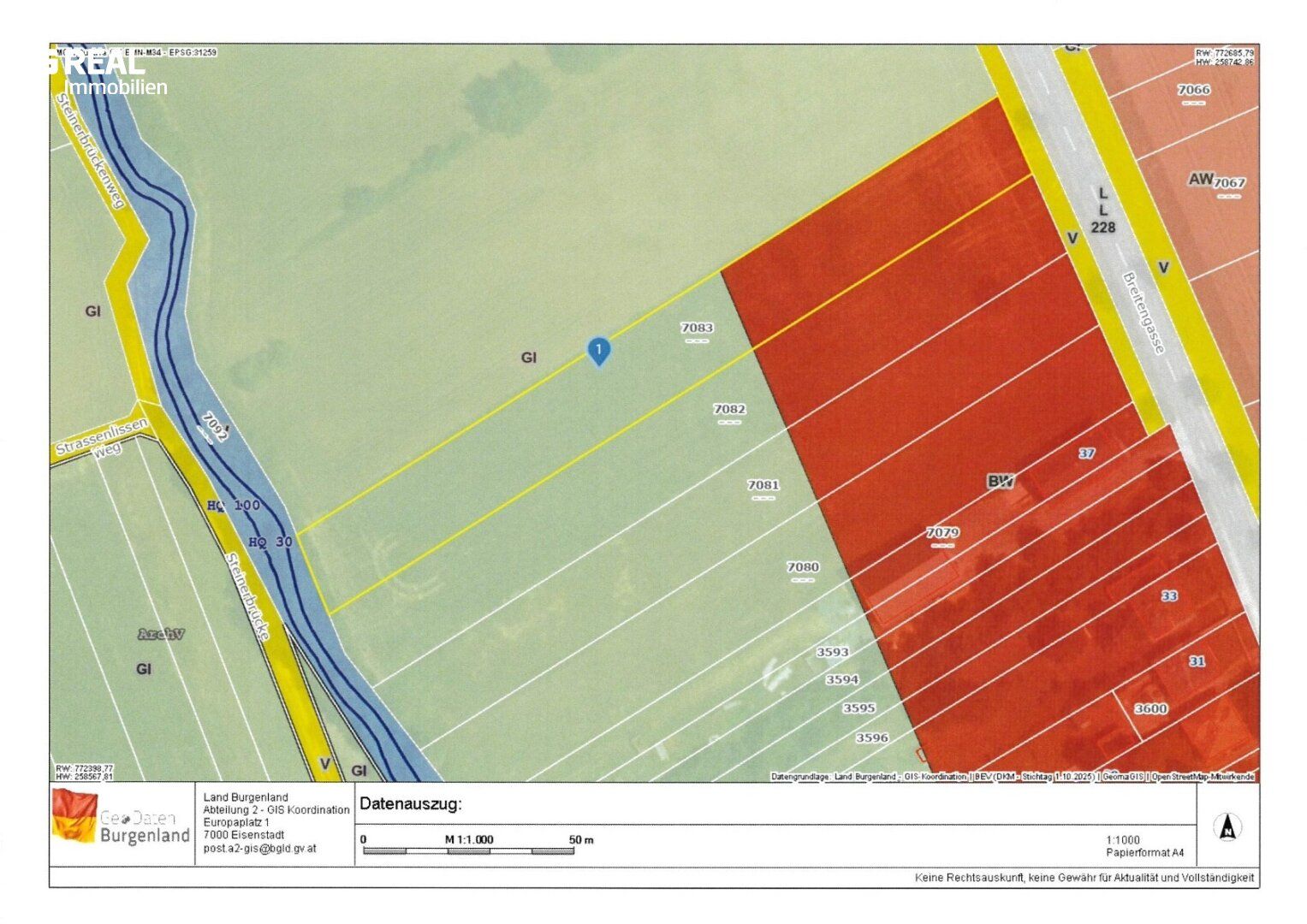 7361 Lutzmannsburg - Thermenregion Lutzmannsburg! Baugrundstück in Ortsrandlage - Ansicht 4