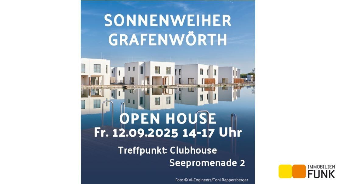 Mein Haus am See. Sonnenweiher Grafenwörth. Open House am Fr.,12.9., 14 bis 17 Uhr.
