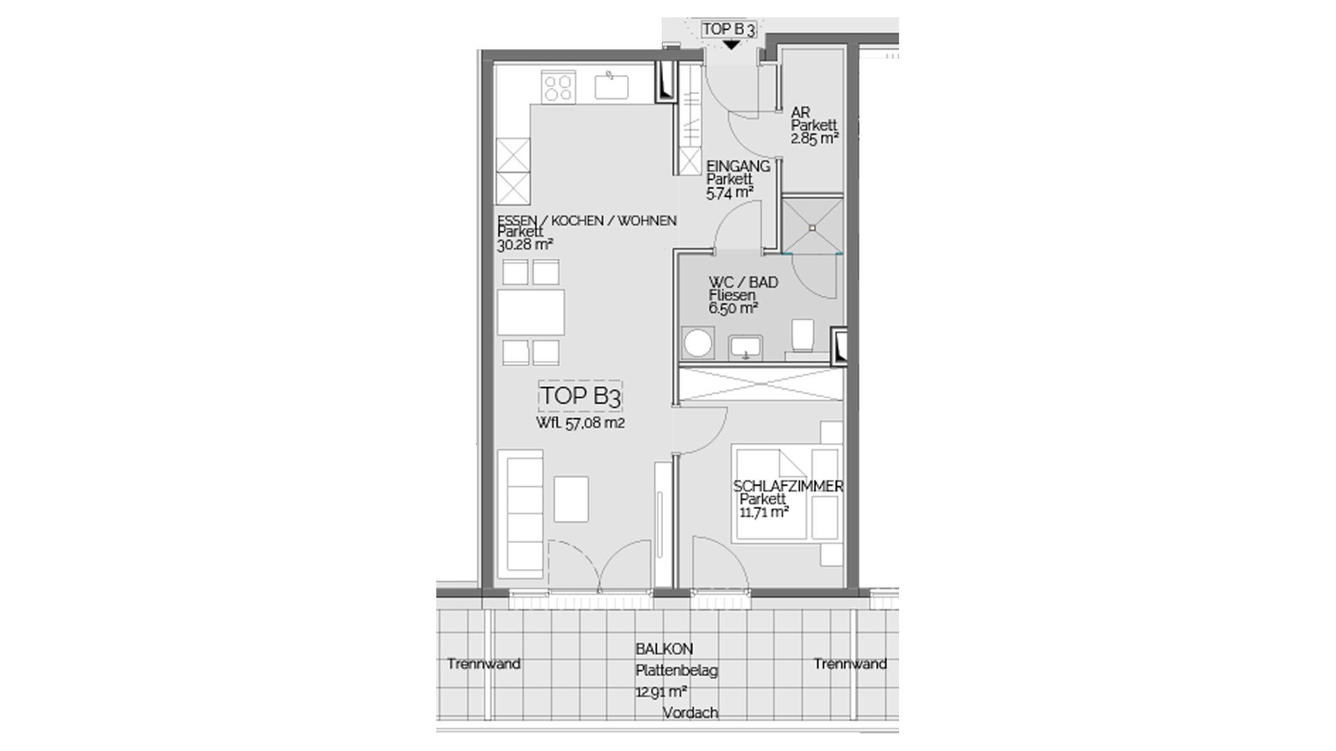 Wohnung – Liezen, Bezirk Liezen - Ansicht 3