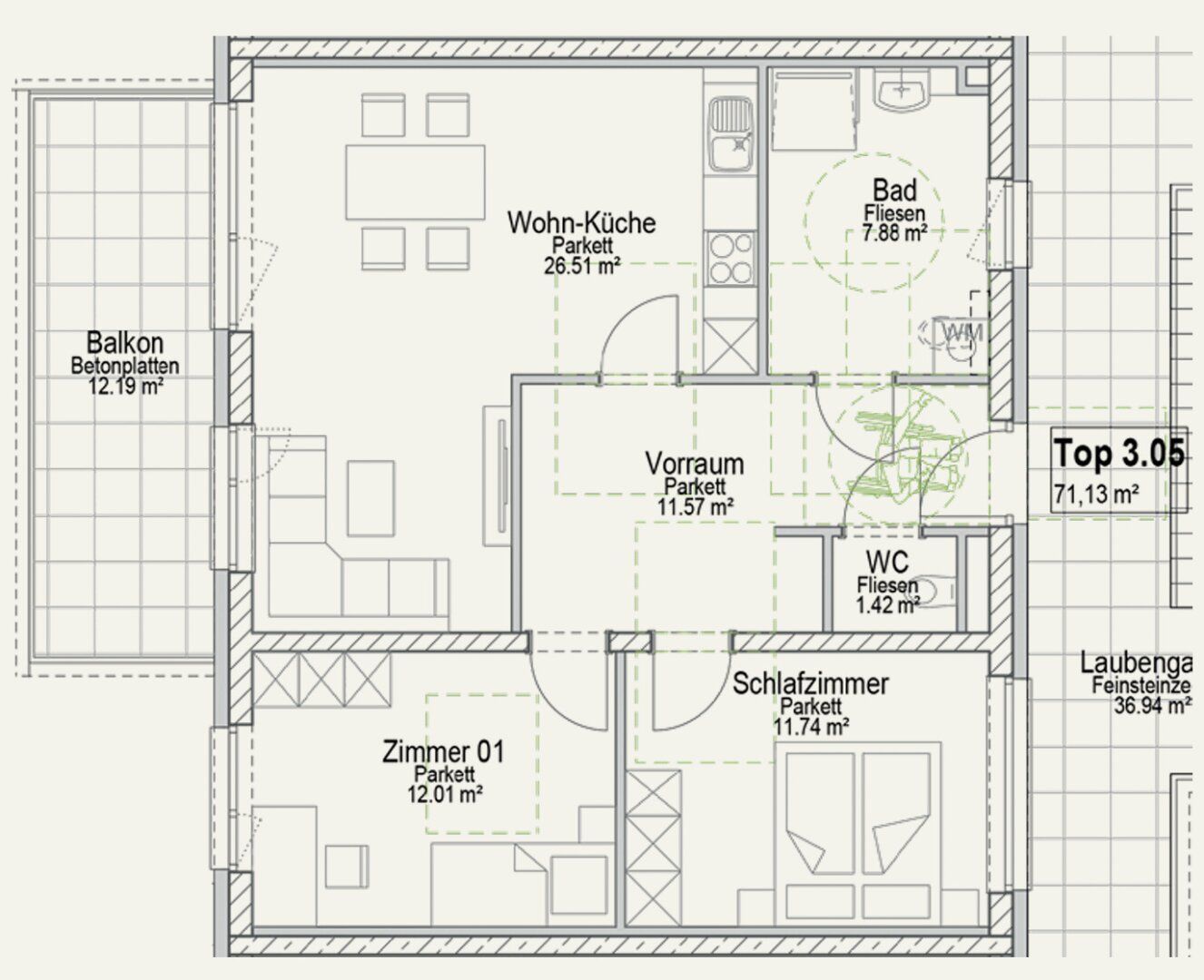 Wohnung – Graz, Neudorf, Liebenau - Mehr