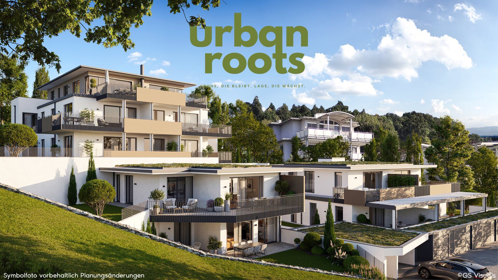 URBAN ROOTS am Kreuzbergl - Luxusdomizil: 5-Zimmer-Gartenwohnung mit Masterbedroom und zwei weiteren Bädern - mit eindrucksvoller Fernsicht!