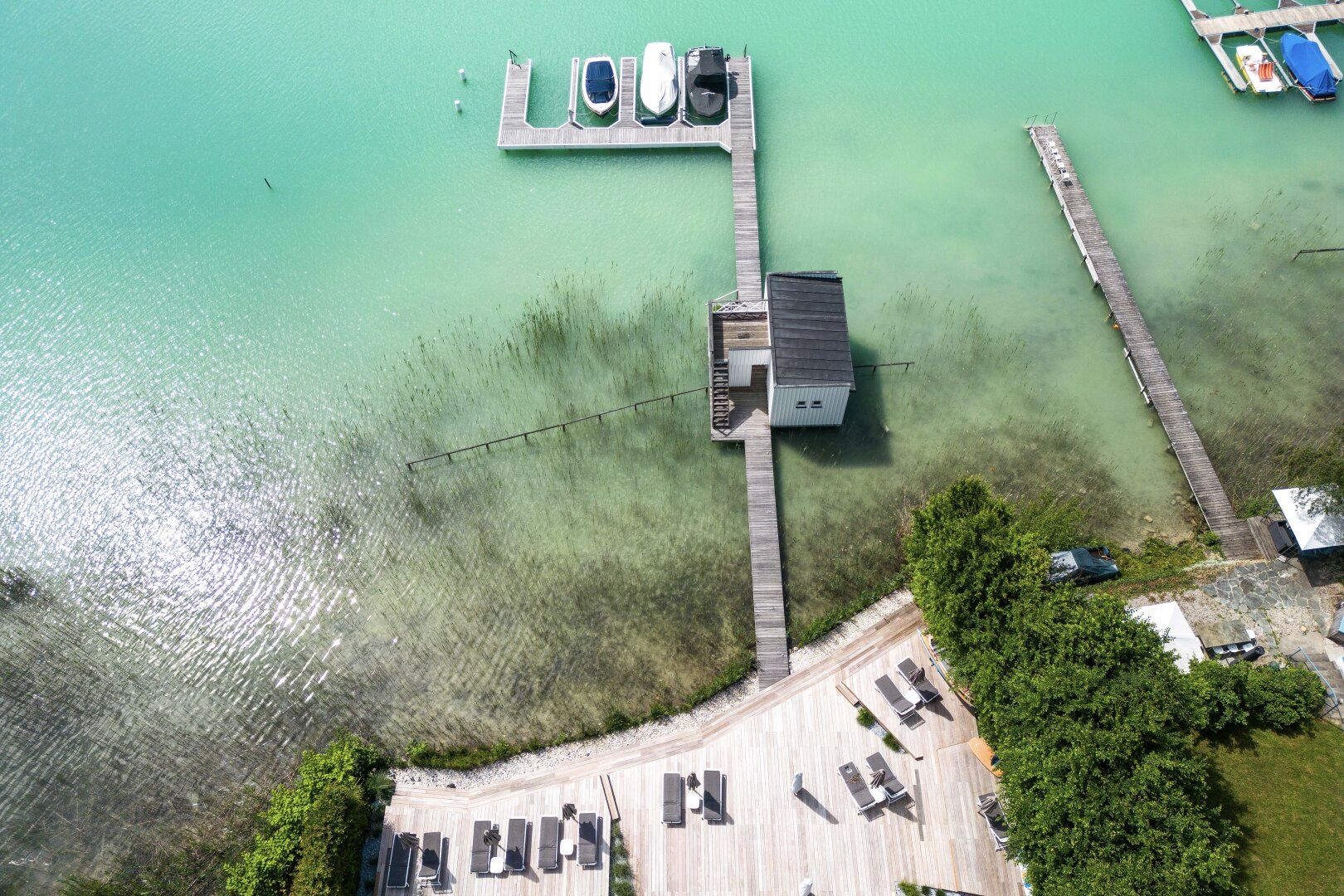 Traumhaftes Luxus-Apartment direkt am Wörthersee inklusive Liegeplatz für Motorboot und Tiefgarage