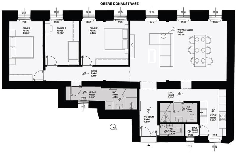 Dachterrassenwohnung in Zentrumsnähe