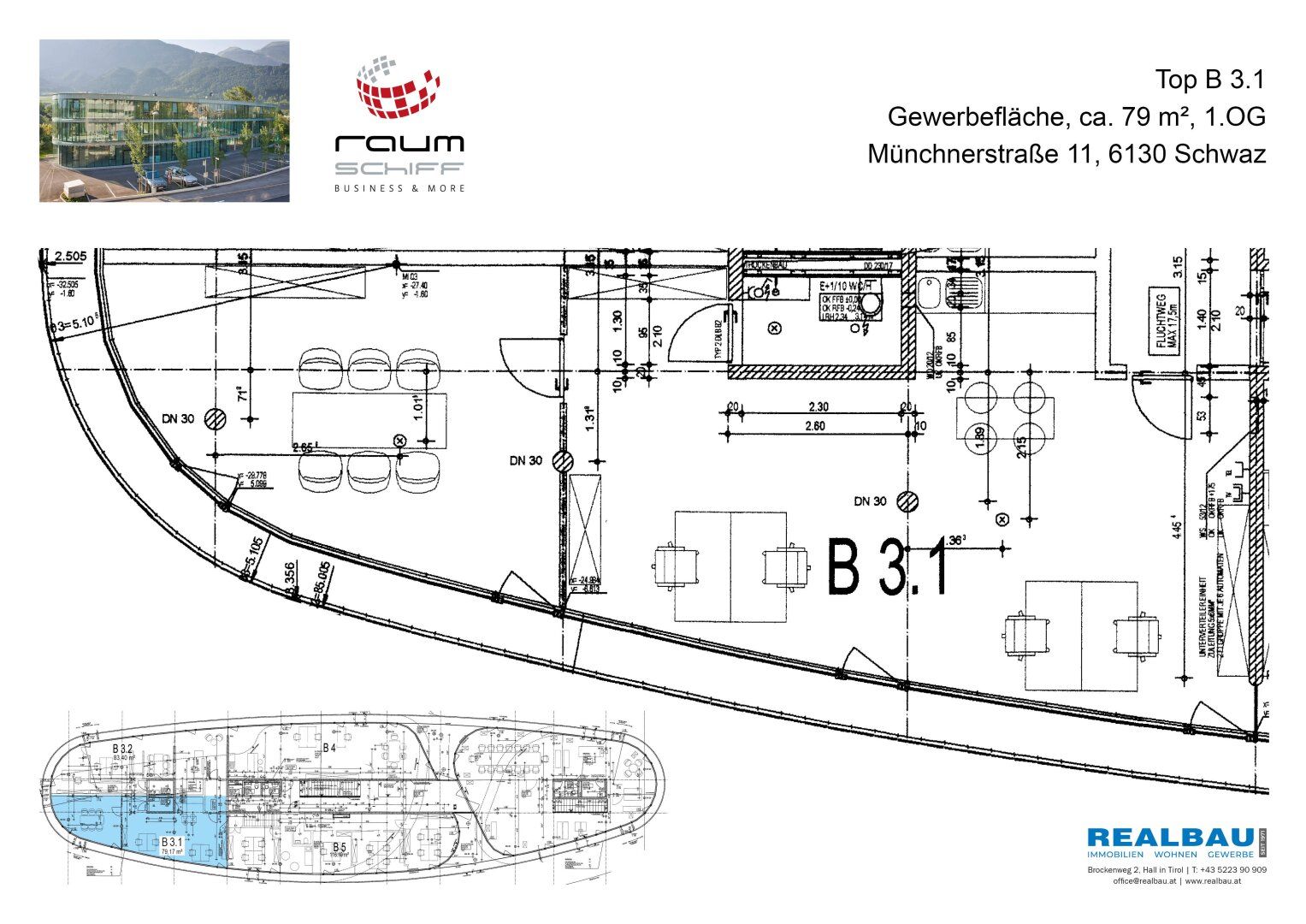 Büroflächen im Raumschiff Schwaz - Ansicht 5