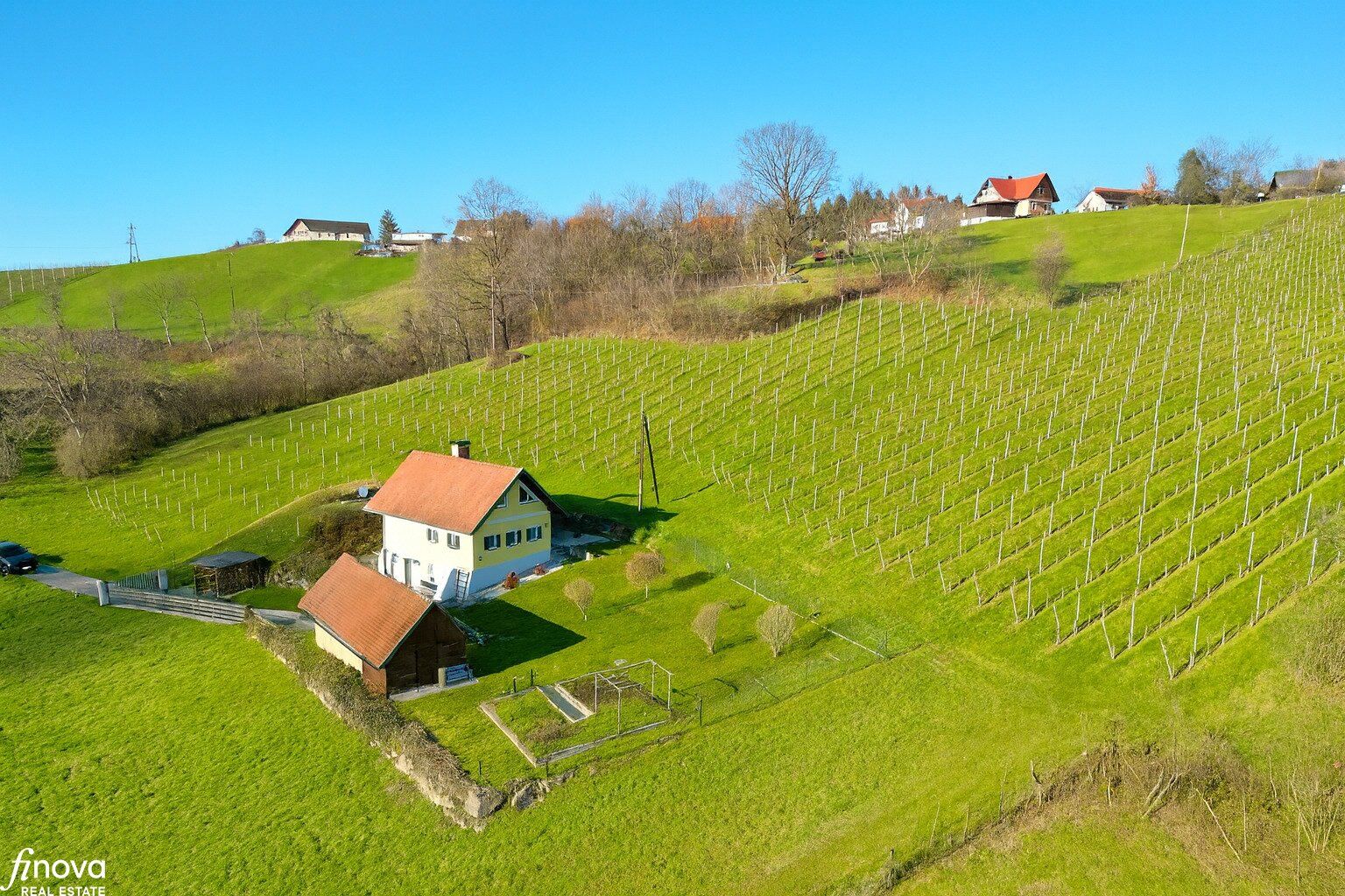 Malerisches Wohnhaus in absoluter Alleinlage - Ihr Rückzugsort inmitten der Südsteirischen Weinberge (Grubtal/Gamlitz)