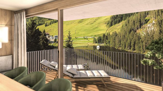 Visualiserung mit Blick zum Skilift