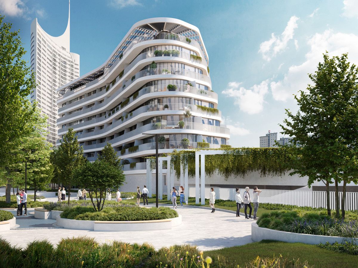 180m² Dachterrasse! Luxus DG-Wohnung mit direktem Blick auf die Innenstadt und die Donau! U1 Donauinsel