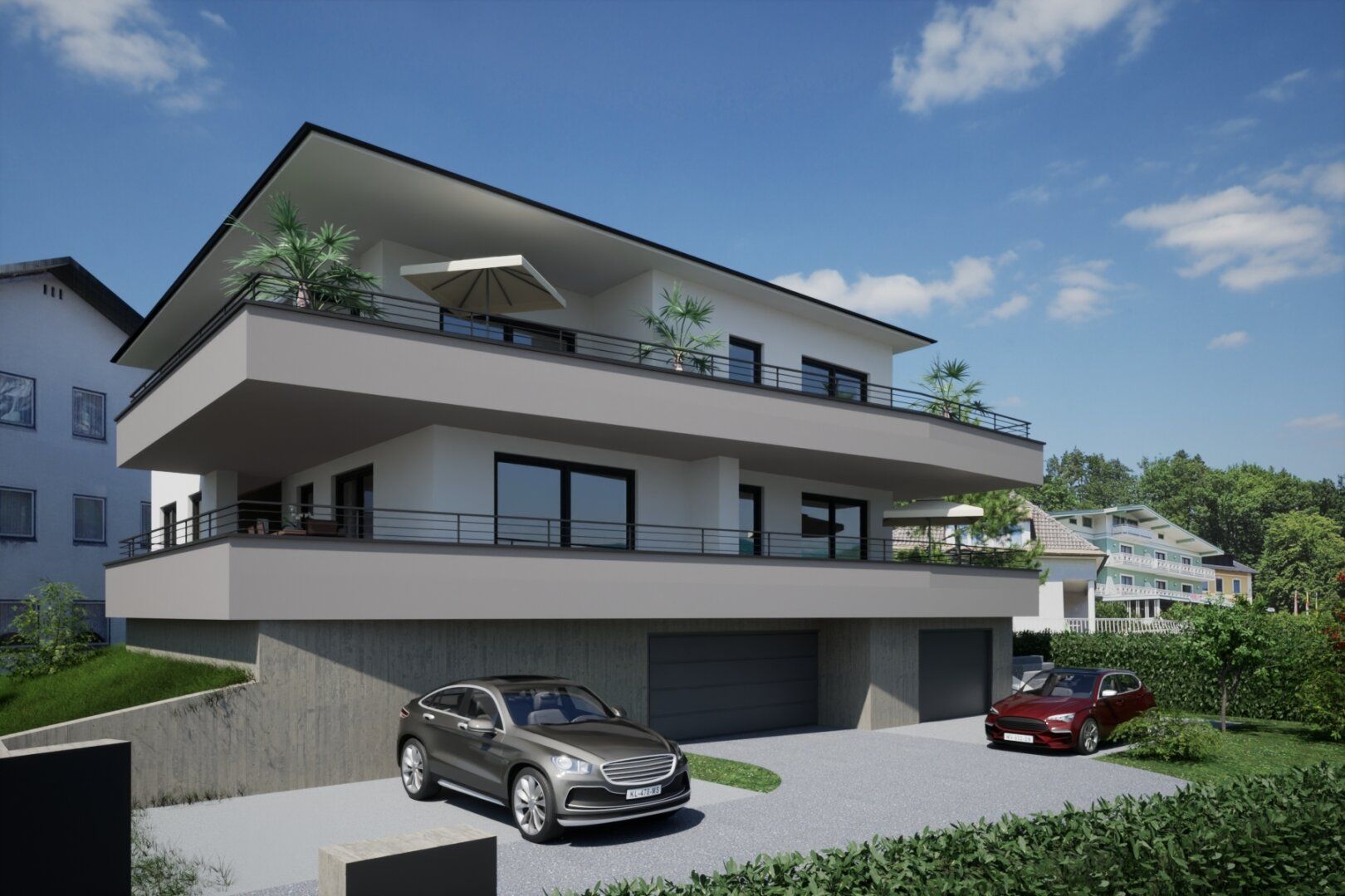 Modernes Traumapartment am Wörthersee: Erstbezug, Terrasse und Seeblick