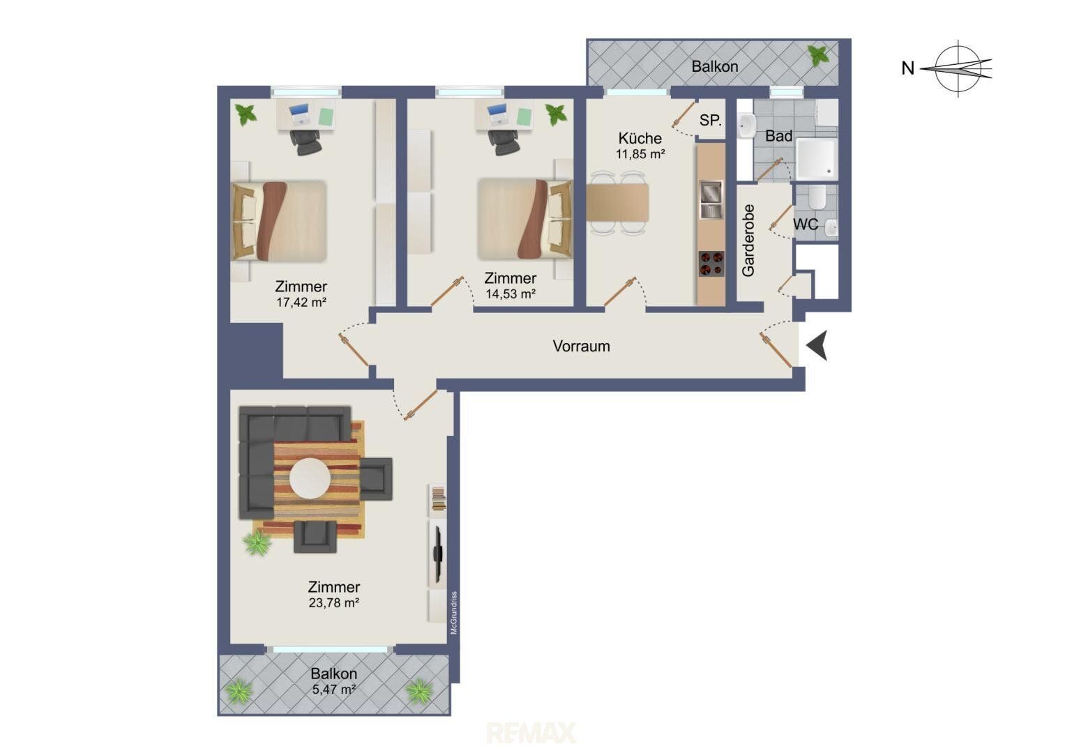 Wohnung – Graz, Katastralgemeinde Liebenau, Liebenau - Ansicht 3