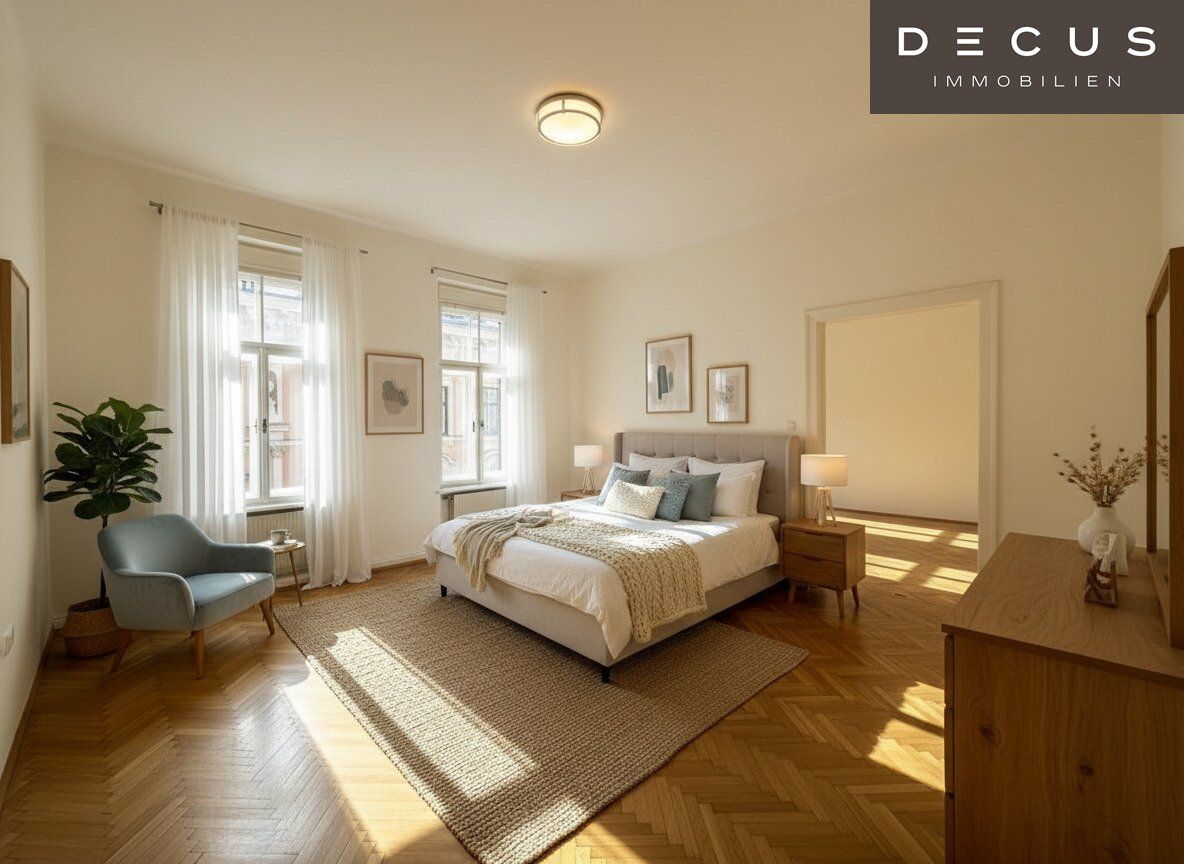 | WUNDERSCHÖNE STADTWOHNUNG FÜR ALTBAULIEBHABER MIT BLICK INS GRÜNE | 3 ZIMMER | CA. 104 m² | 2.OG | GEIDORF | STADTPARK