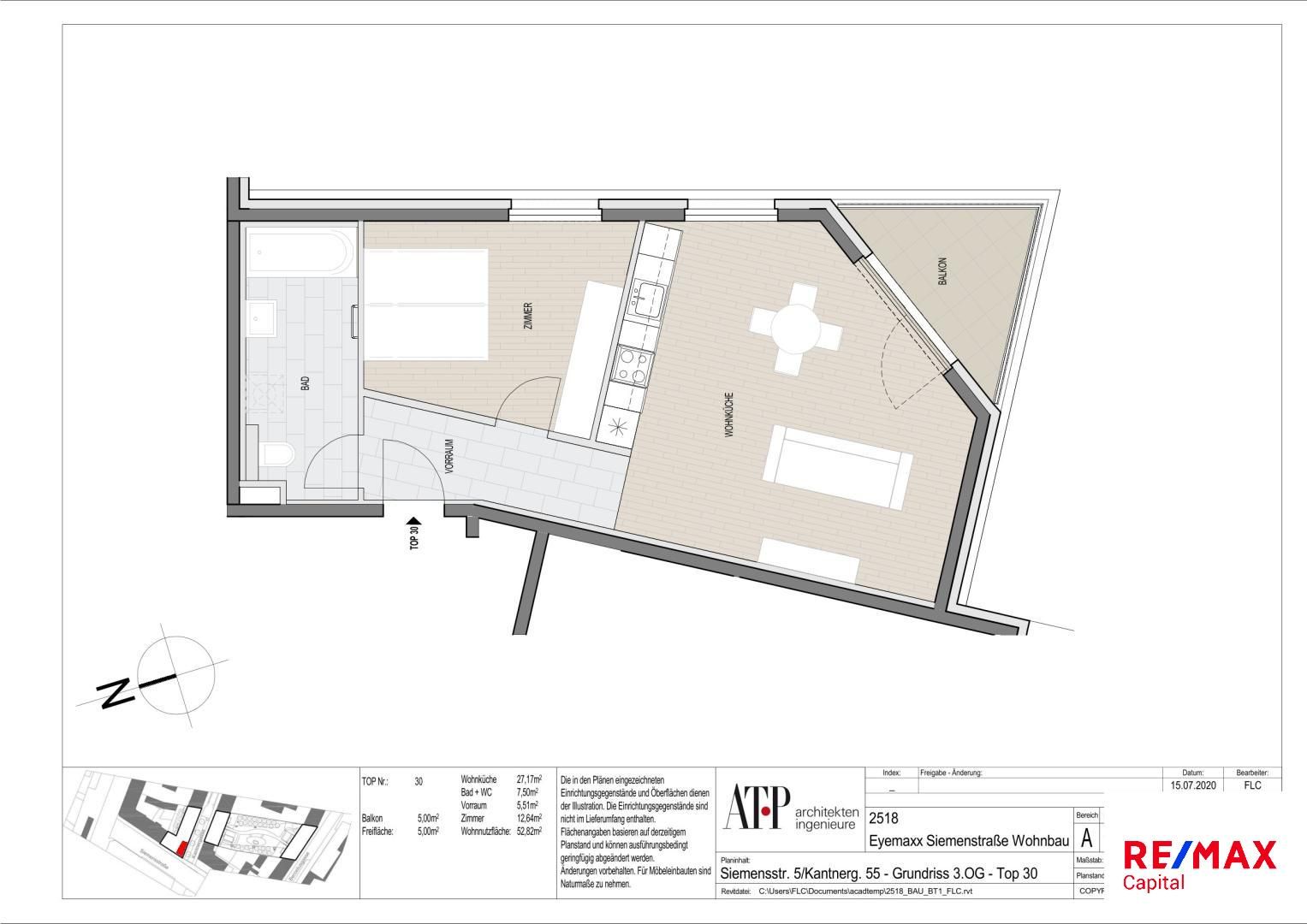 Moderne 2-Zimmer Balkon Wohnung in unmittelbarer Nähe zur SCN