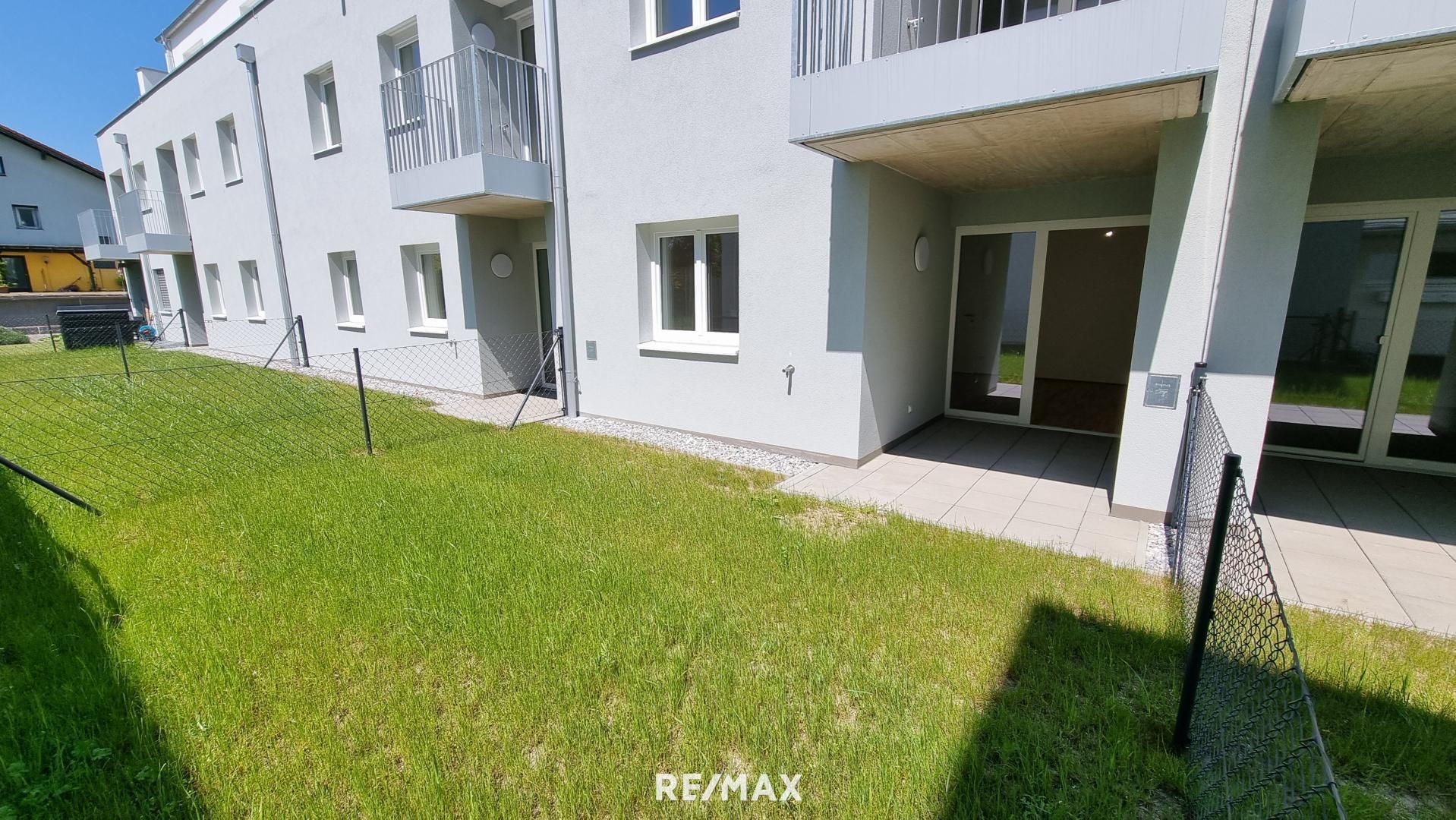 unbefristete 3-Zimmer-Neubau-Mietwohnung mit Garten & Kaufoption