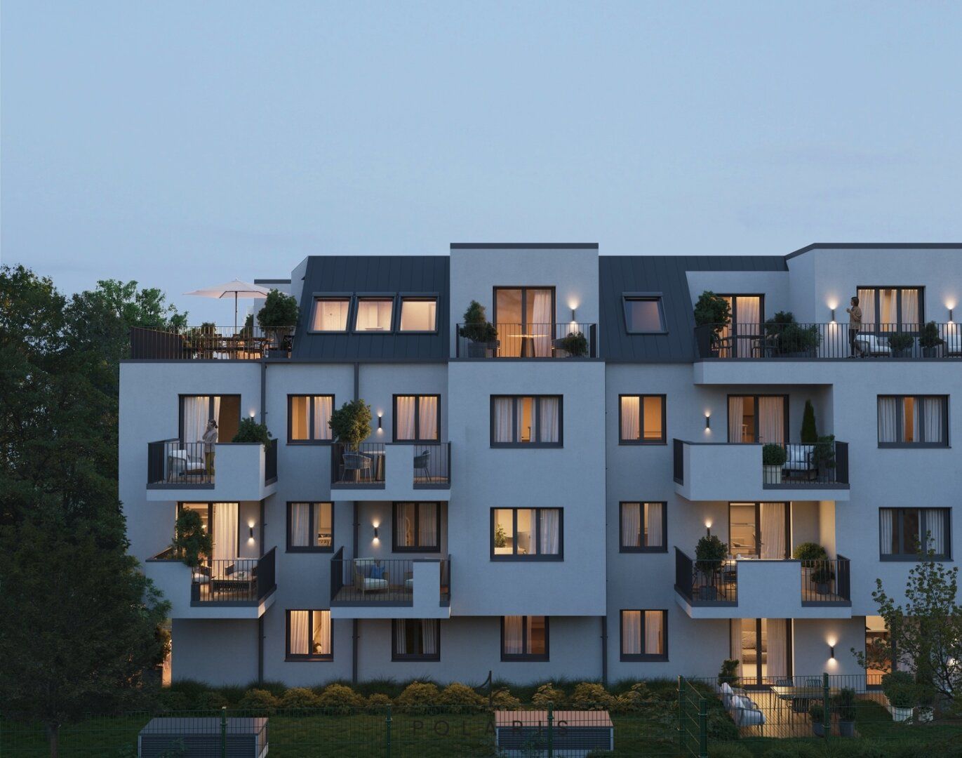 38m² | 1. Etage | 2-Zimmer Wohnung | 8m² Balkon | Ausrichtung Süd-Osten