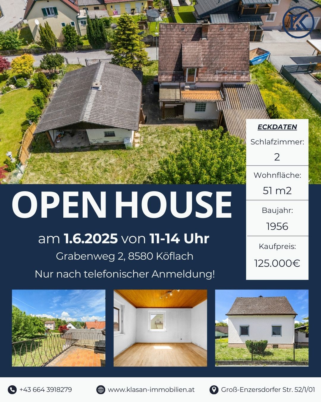 Charmantes Einfamilienhaus mit großem Garten & großem Potenzial in Köflach