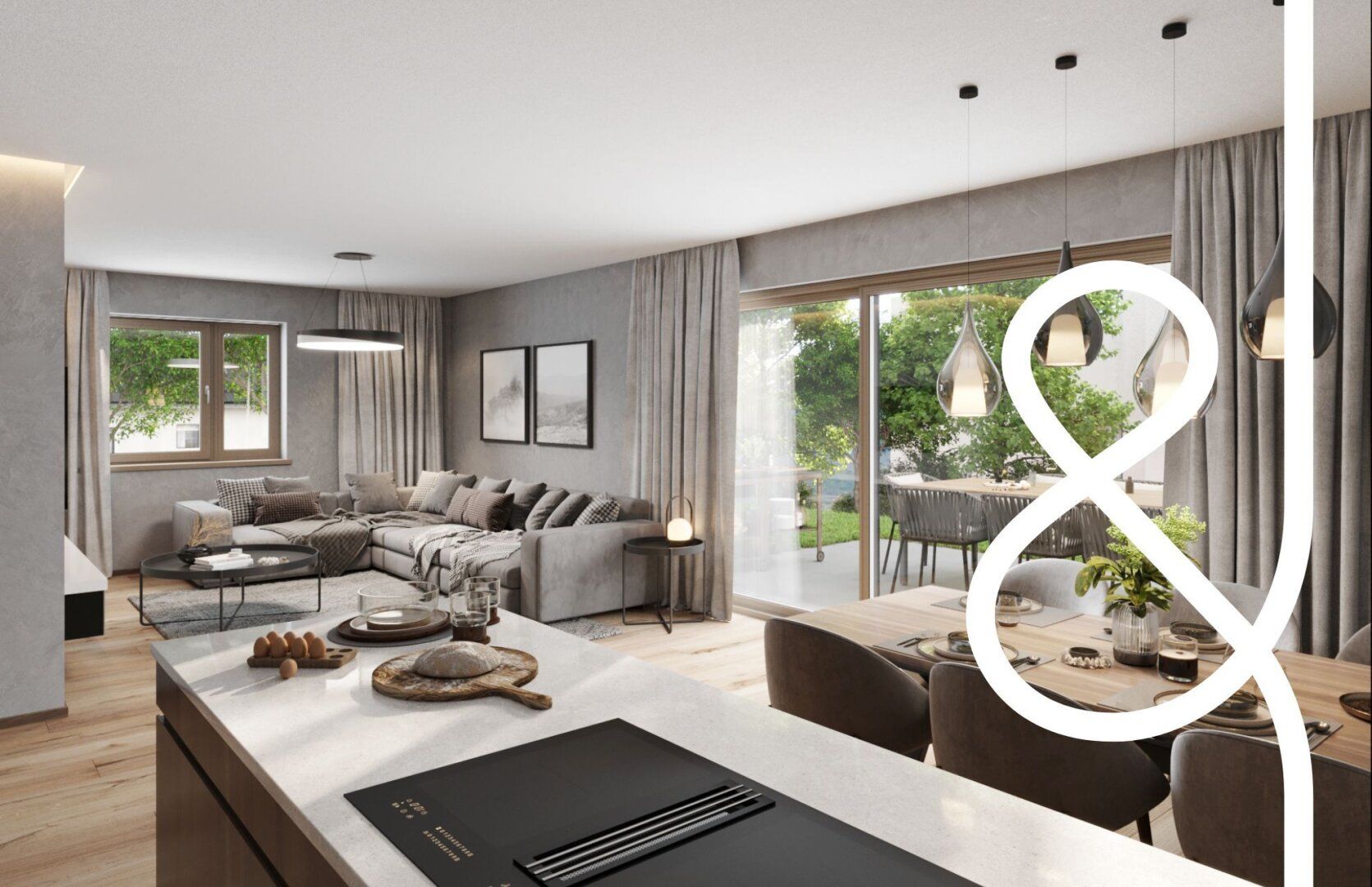 FÖRDERWÜRDIGE 3-ZIMMER GARTENWOHNUNG