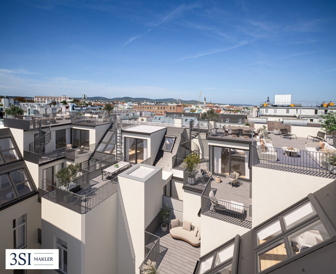 PRUNKSTÜCK: Luxuriöses Wohnen in Wien - Dachgeschoss mit Balkon im sanierten Altbau