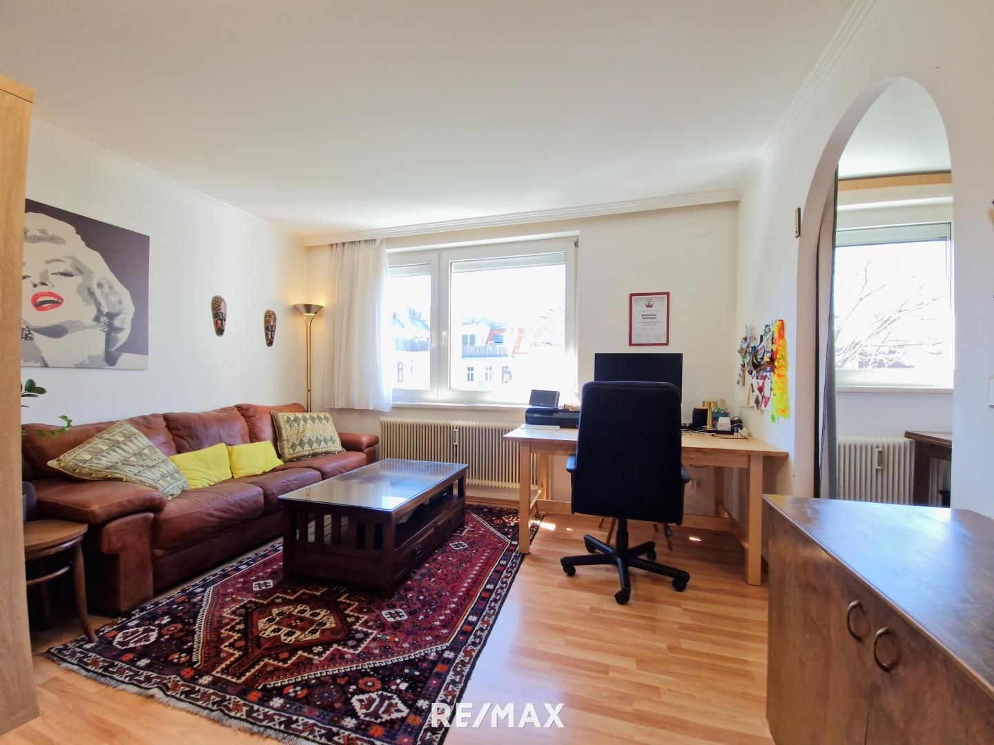 Innenhofseitige Wohnung im 4. Stock bei der Johnstraße