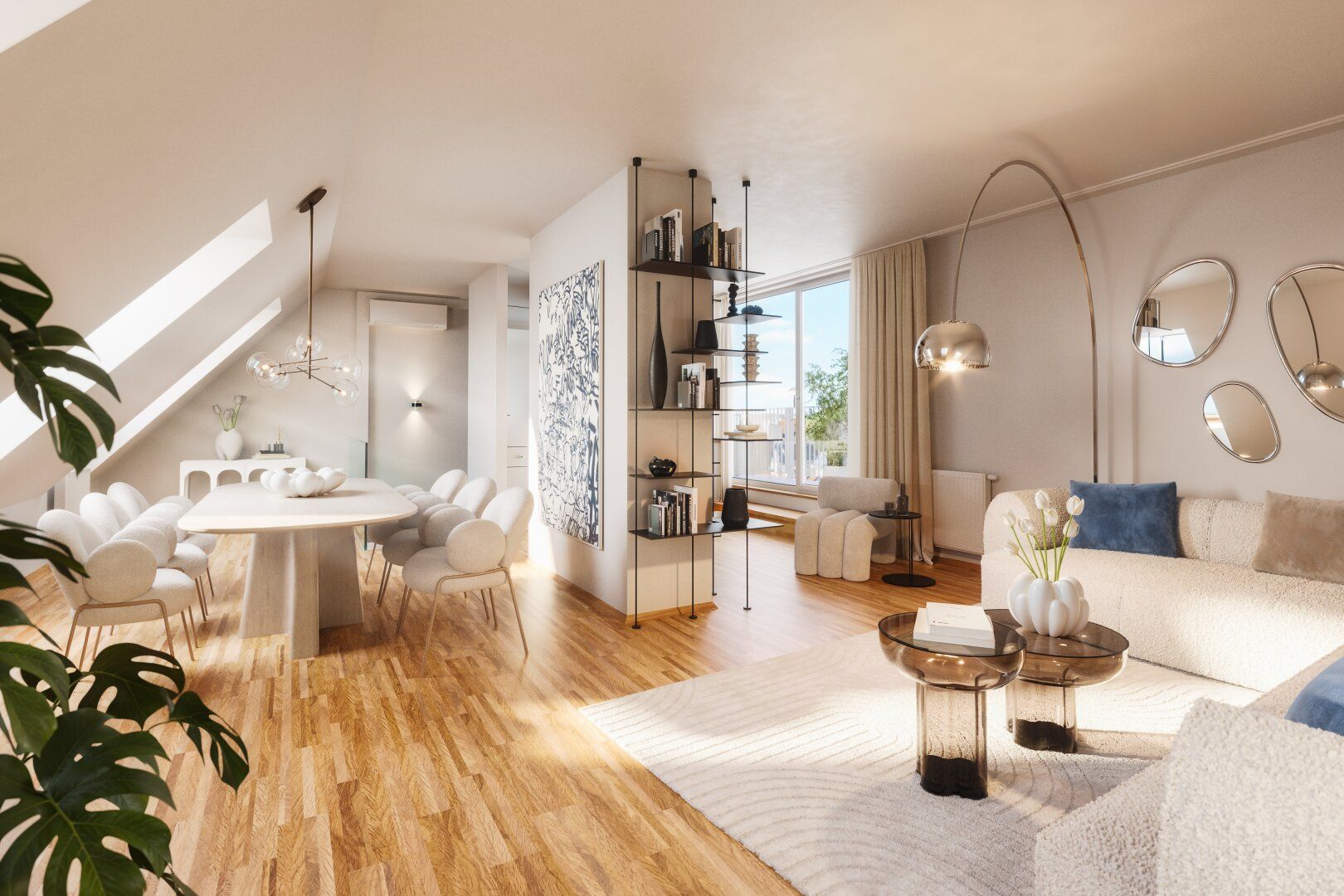 Dachgeschoss-Maisonette mit Terrasse: 2 Zimmer, 80m² mit Lift für 519.000 €
