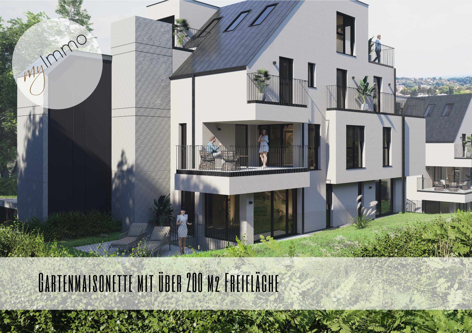 Gartenmaisonette mit über 200 m² Freifläche