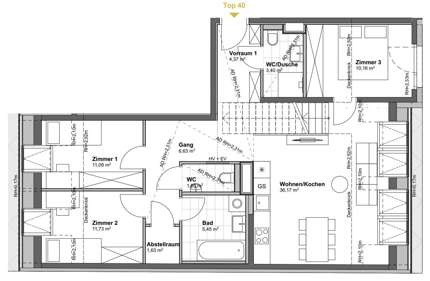 DAVID 59: Wohnjuwel über den Dächern Wiens mit charmanter Dachterrasse - Поглед 6