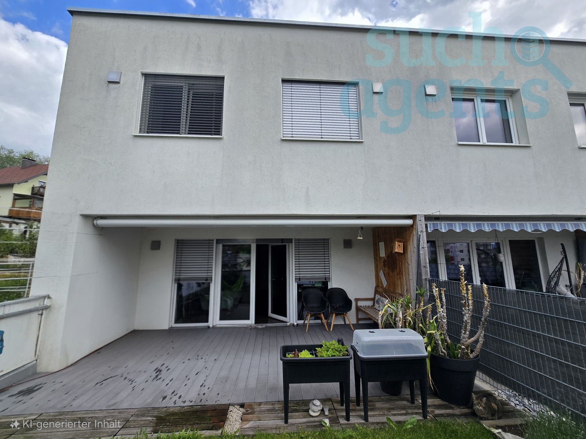Neuer Preis! Lichtdurchflutete Maisonette mit Terrasse, Garten & Kamin - nur 7 Min. zum See