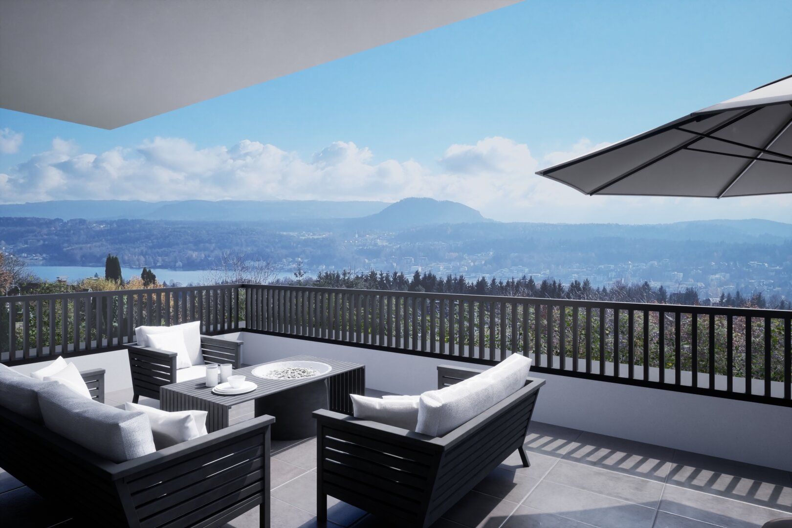 Design trifft Aussicht - Neubauwohnung mit Seeblick in Velden