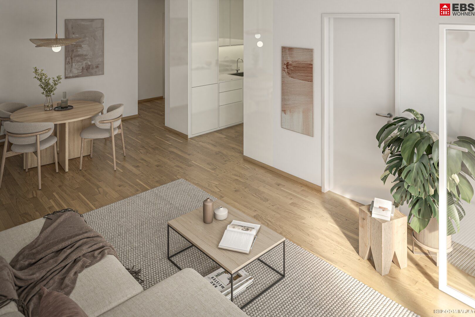 Dachgeschoss-Highlight: 62 m², 3 Zimmer, Balkon zum Innenhof