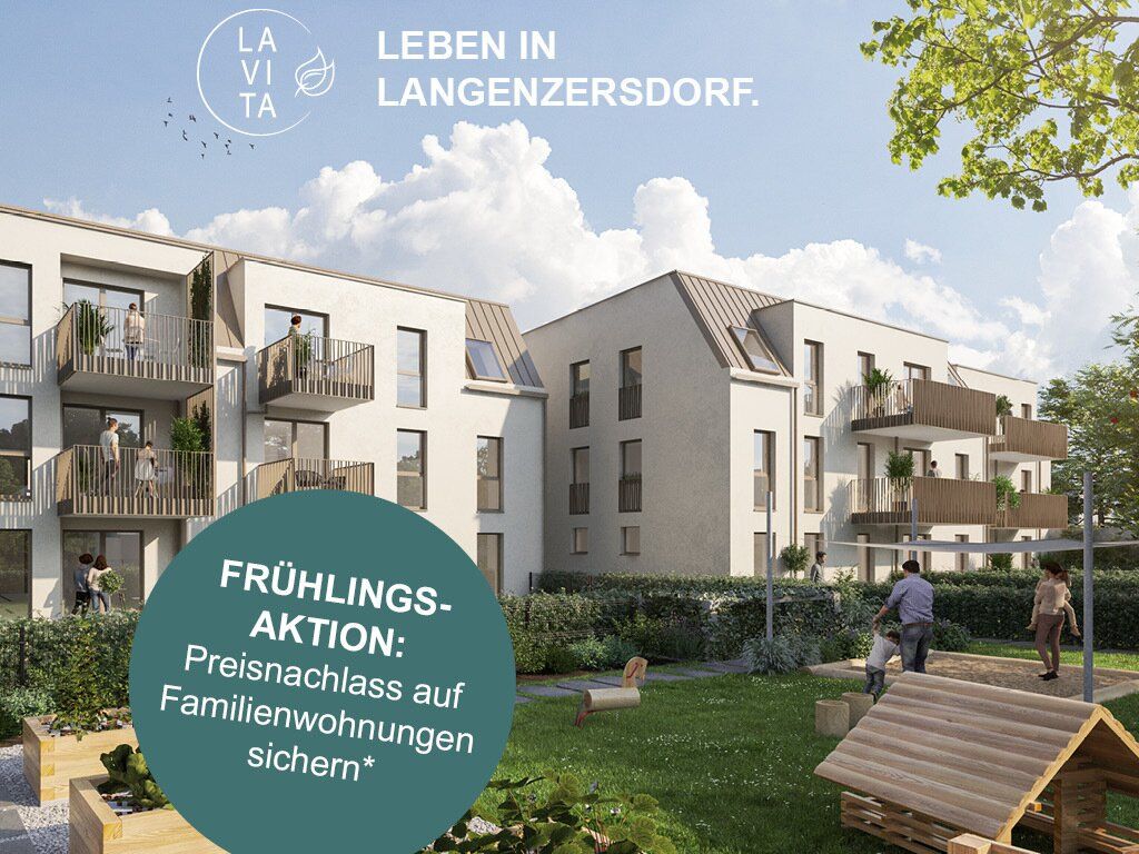 LAVITA - Traumhafte Familienwohnung mit großzügigem Eigengarten vor den Toren Wiens