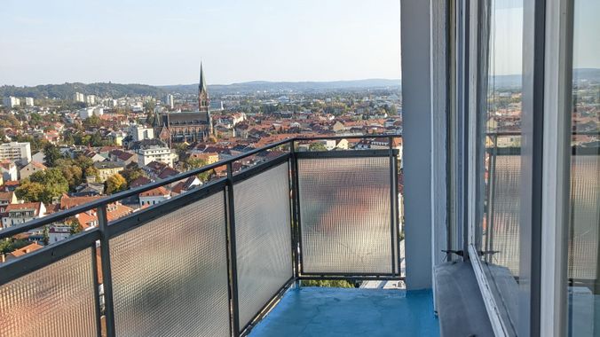 Ostbalkon Wohnzimmer