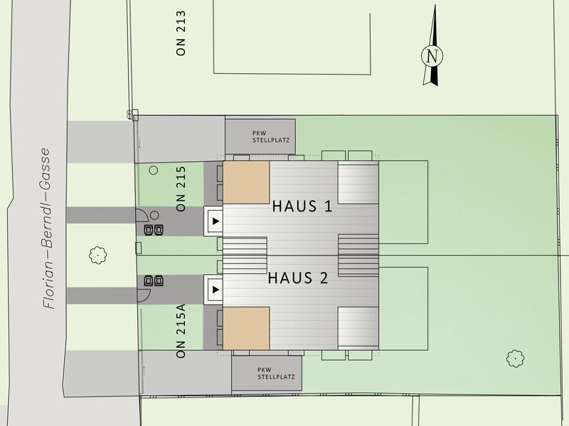1220, Florian-Berndl-Gasse, Nur 150 m Luftlinie zur unteren Alten Donau, Doppelhaus