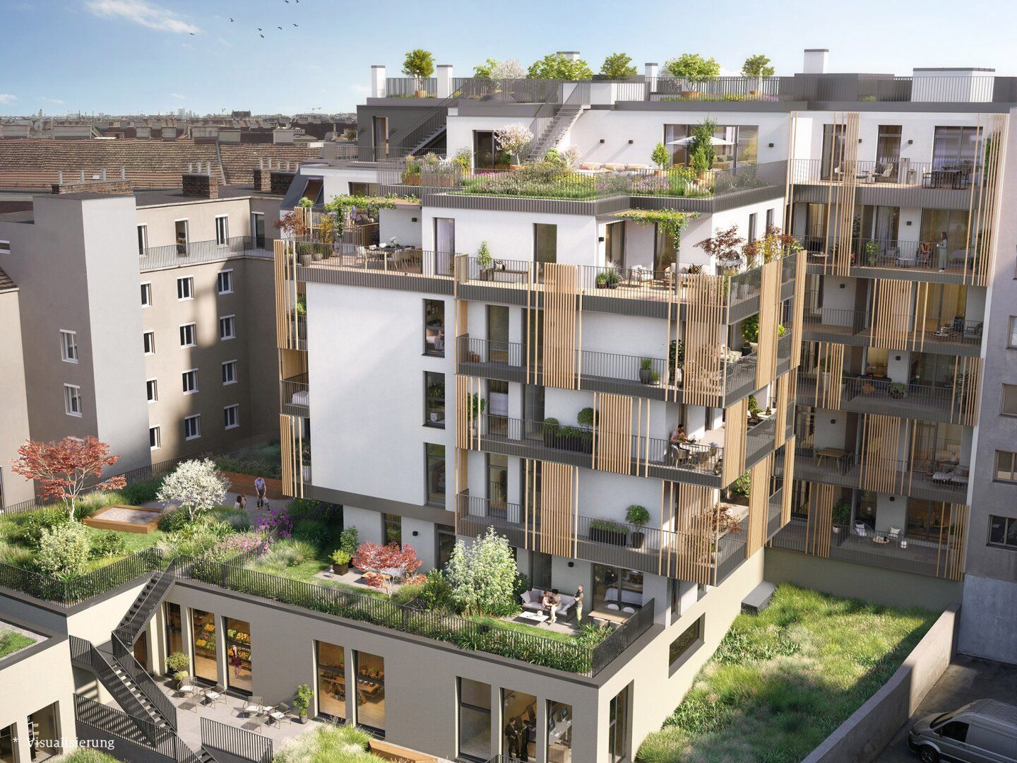 HOFSEITIGE 3-ZIMMERWOHNUNG IM HOCHWERTIGEN NEUBAU