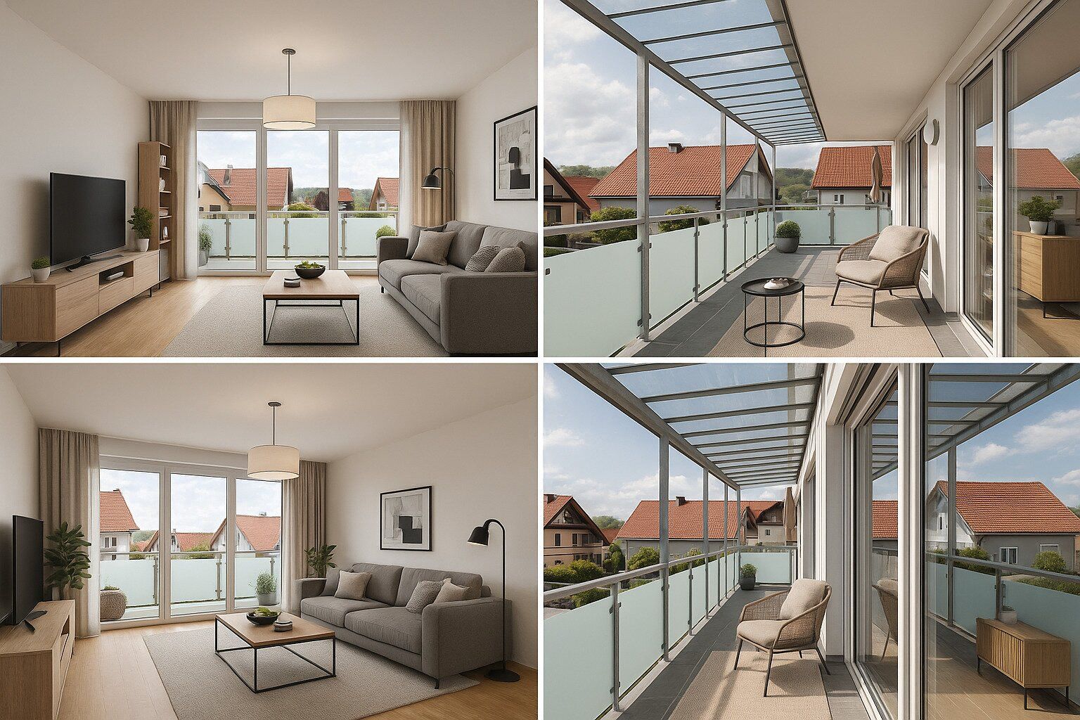 Hart bei Graz! Sonnige 3 Zimmer Wohnung mit TOP Ausstattung und großem Süd-Balkon !!!