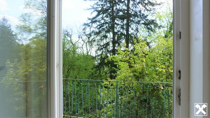 Blick aus dem Fenster