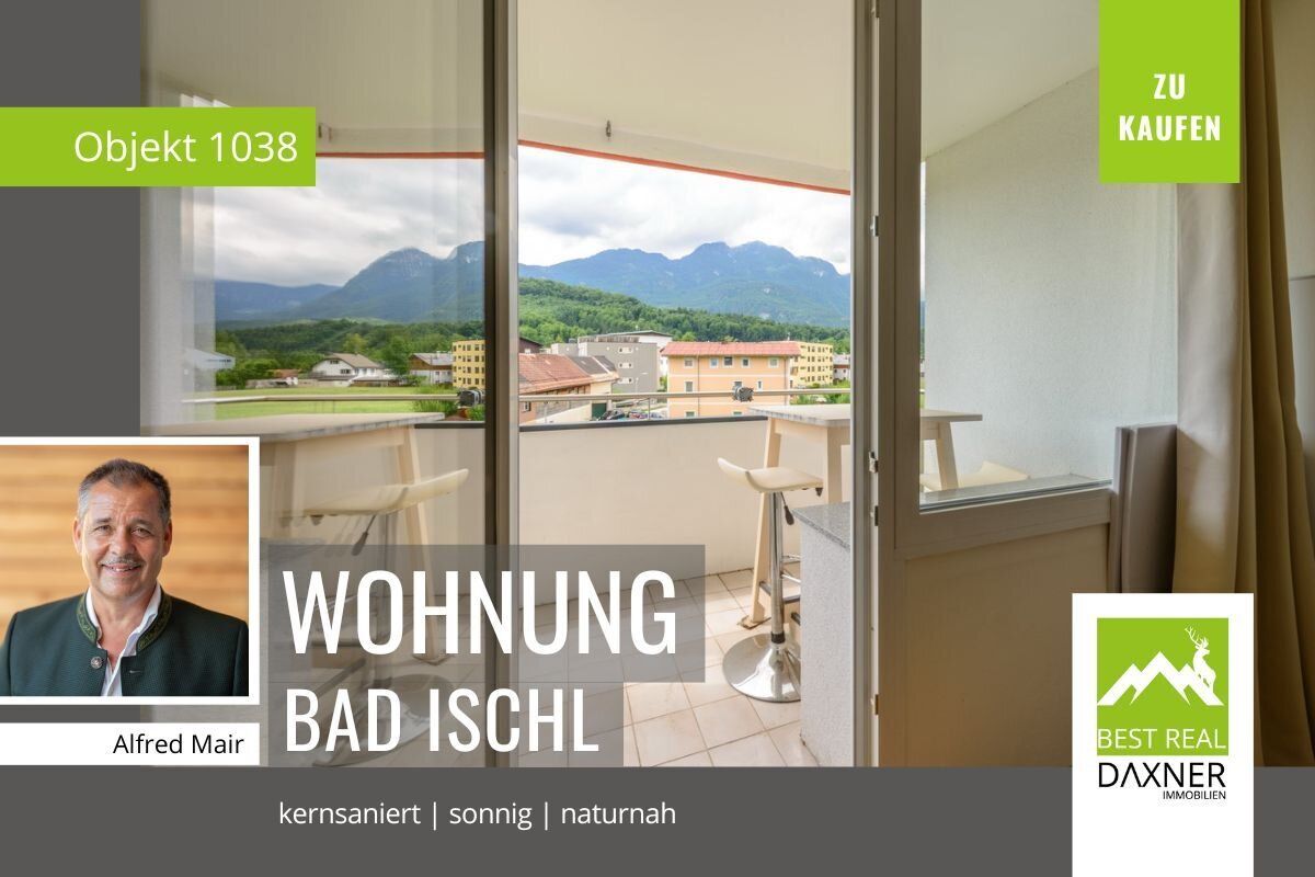 Sonnige 2 Zimmerwohnung in Bad Ischl - kernsaniert