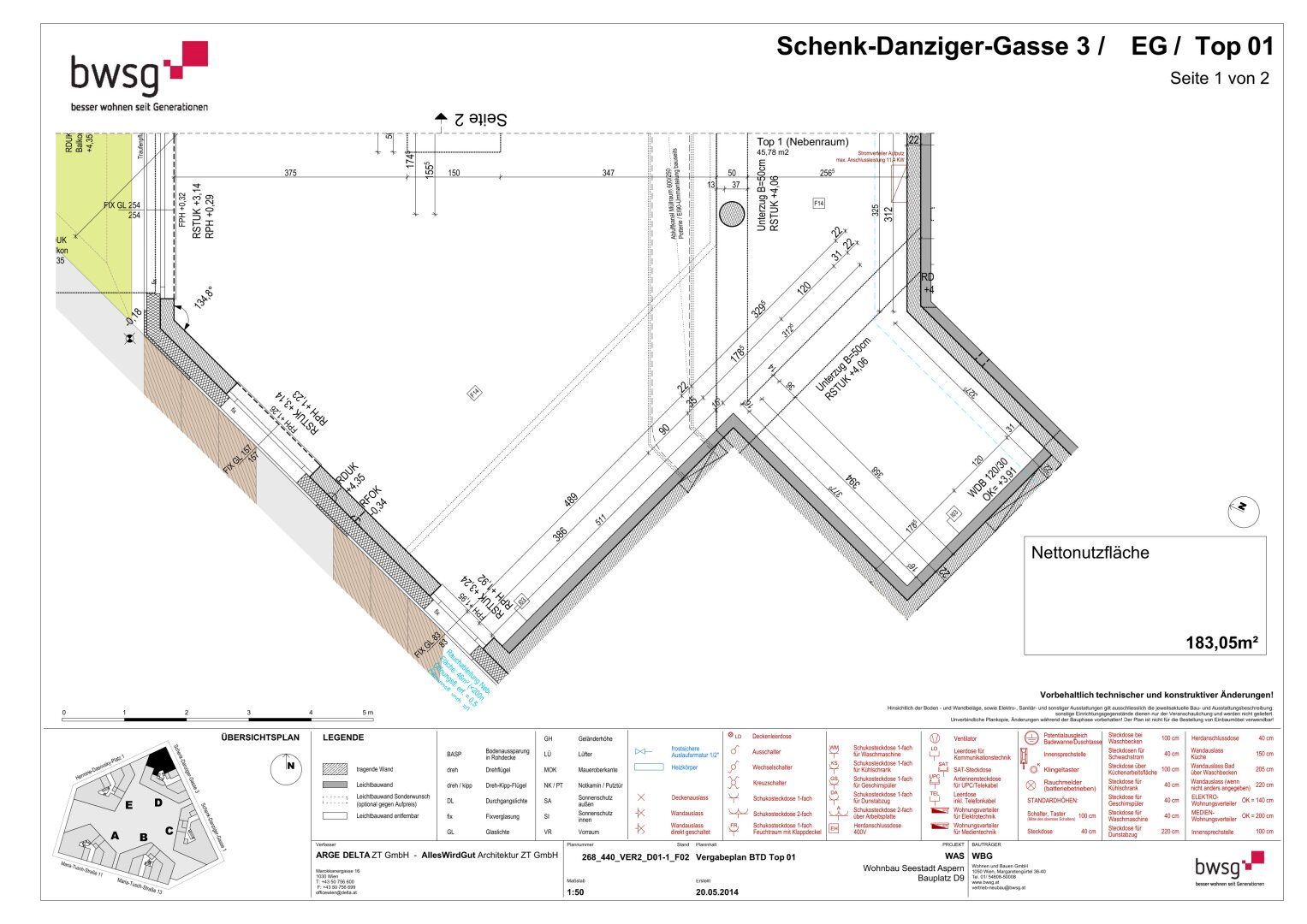 Vielseitiges Geschäftslokal mit 183 m² in der Seestadt Aspern - geförderte Miete - Ansicht 3