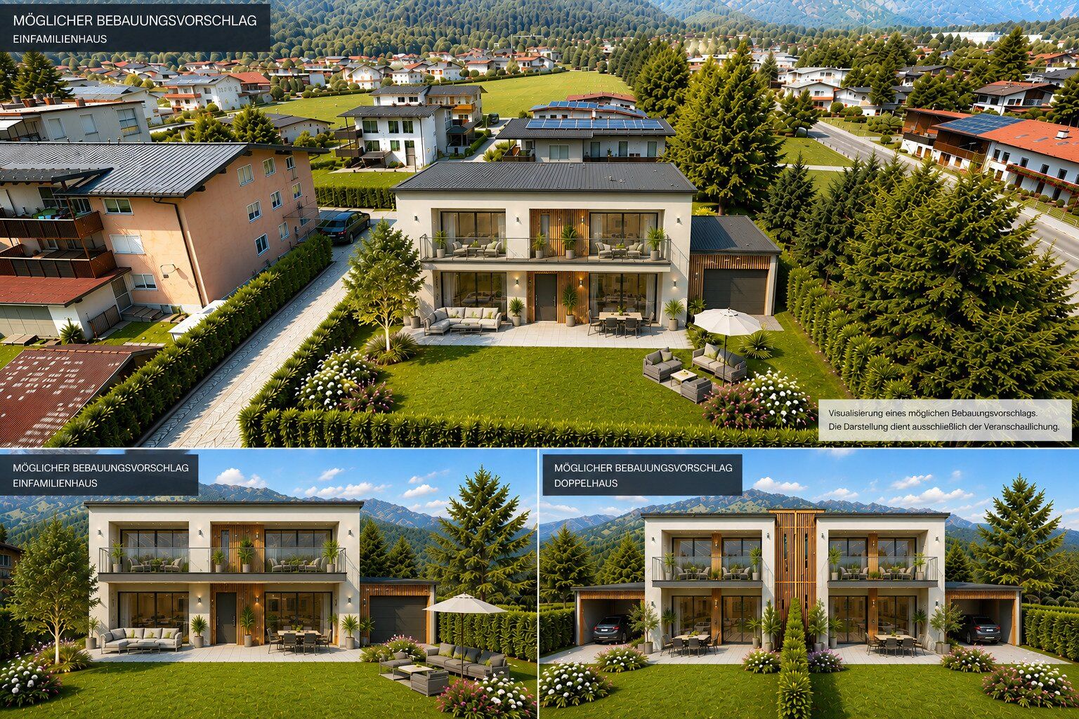 Seltenes Baugrundstück in sonniger Panoramalage von Absam - Ansicht 2