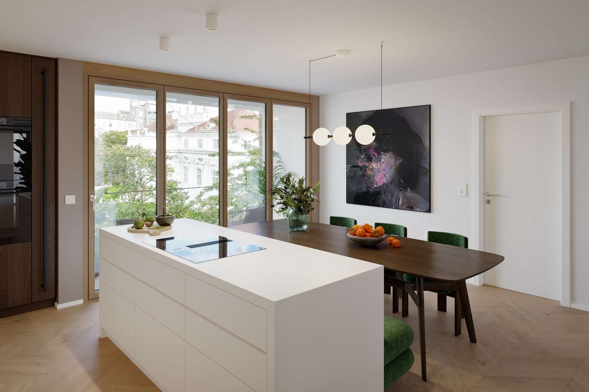 Großzügige Signature Wohnung inklusive Smart Home, Kühlung und mit Blick auf das Palais Schönburg