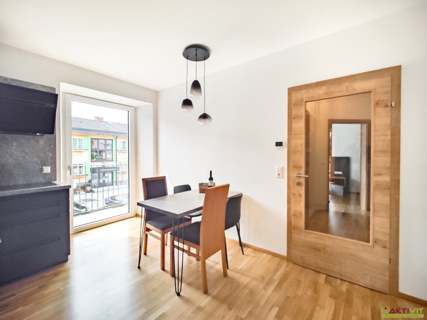 Vermietung, Haupt- & Zweitwohnsitz möglich. - Voll möblierte 2-Zimmer-WE mit Balkon und Stellplatz in Stadl an der Mur.