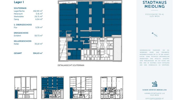 Plan Lager I - Fockgasse 39