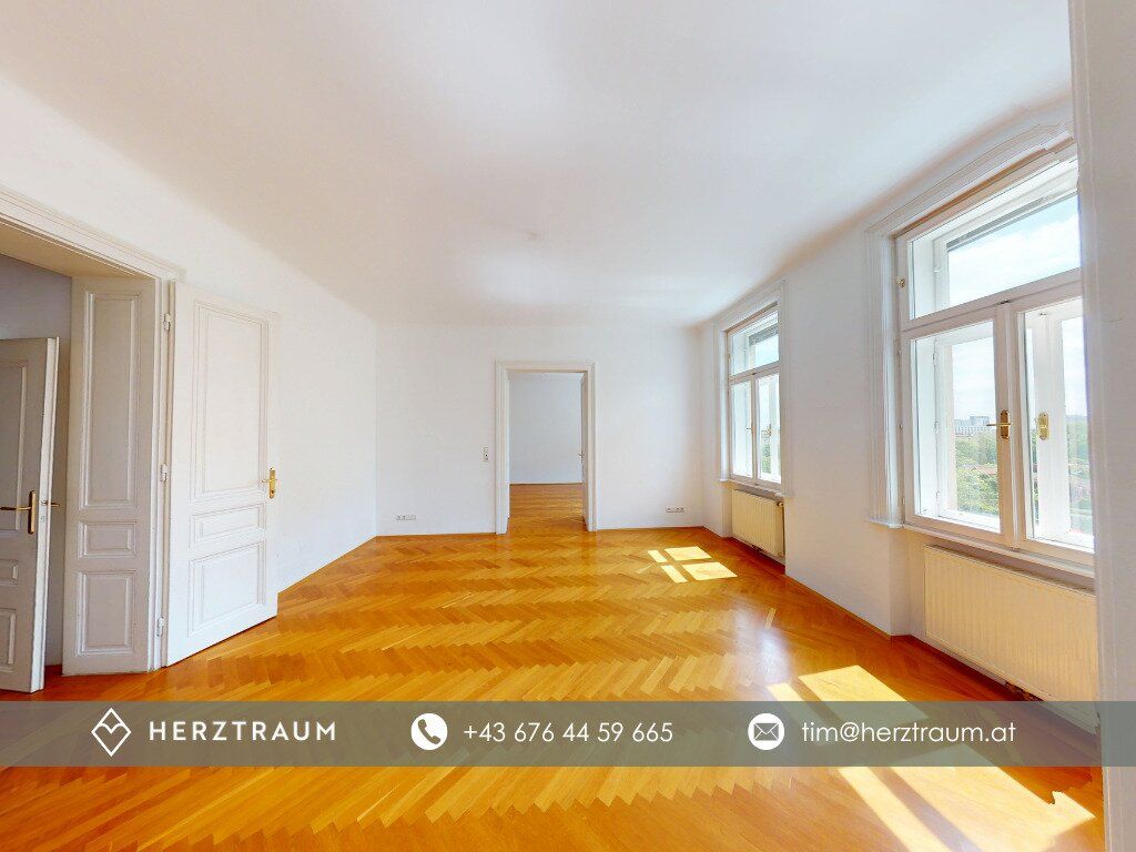 Einzigartige Erkerwohnung mit Panoramablick - 124 m² Altbauflair im 19. Bezirk