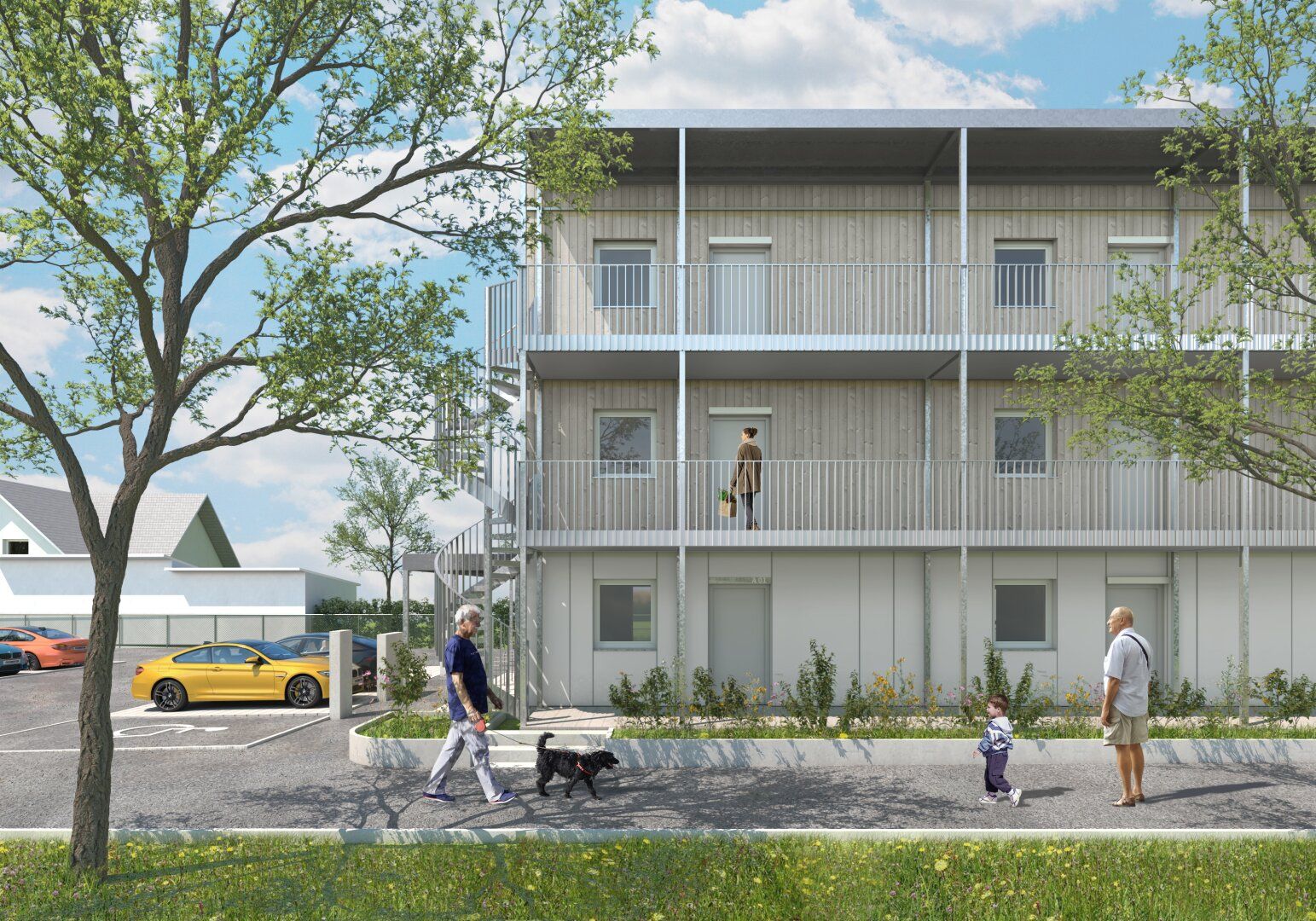 Neubauprojekt Holzblock in der Völkermarkterstraße in Klagenfurt - PROVISIONSFREI