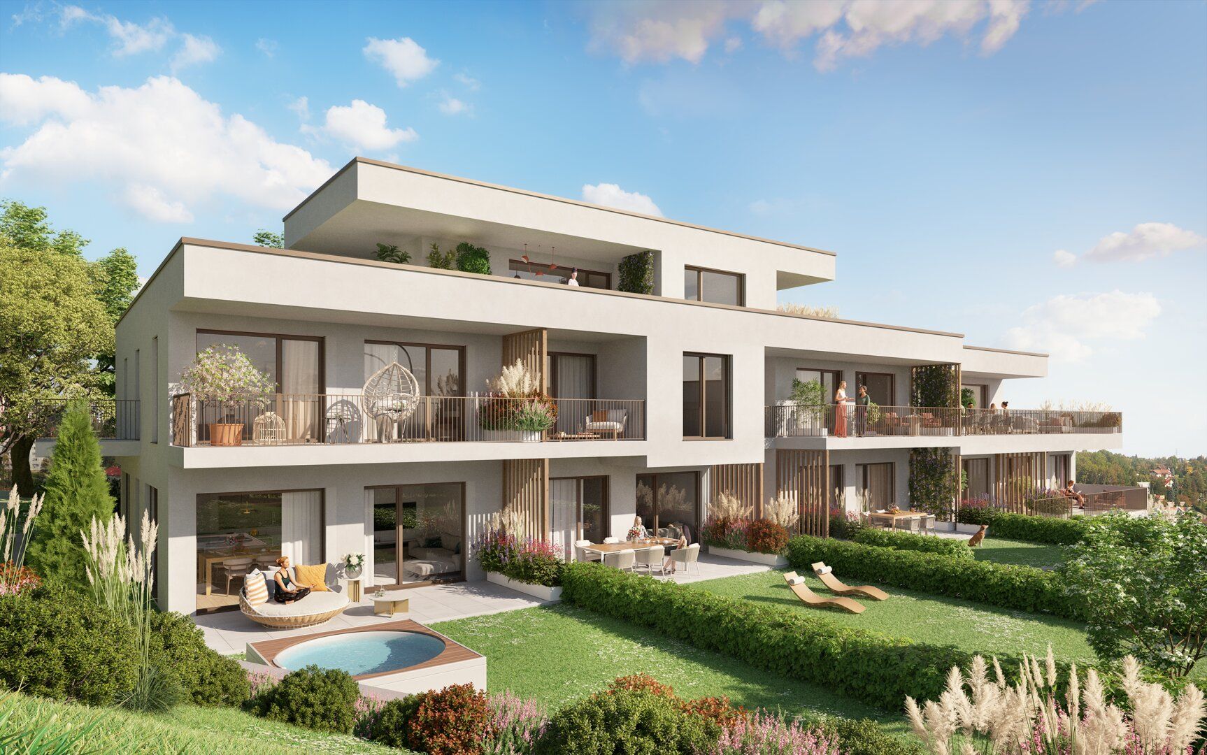 St. Peter ERSTBEZUG - Exklusive Ausstattung - sonnige Terrasse & Garten - Parkplatz - 3 Zimmer