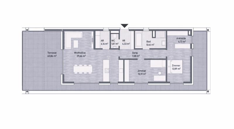 Graz, Jakomini! Neubauprojekt: Exklusive Penthouse-Eigentumswohnung (100m²) mit Terrasse und Weitblick! Provisionsfrei