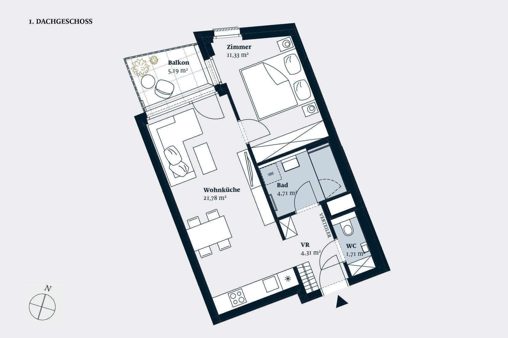 Wohnung – Wien, Wilhelmsdorf, Meidling - Ansicht 2