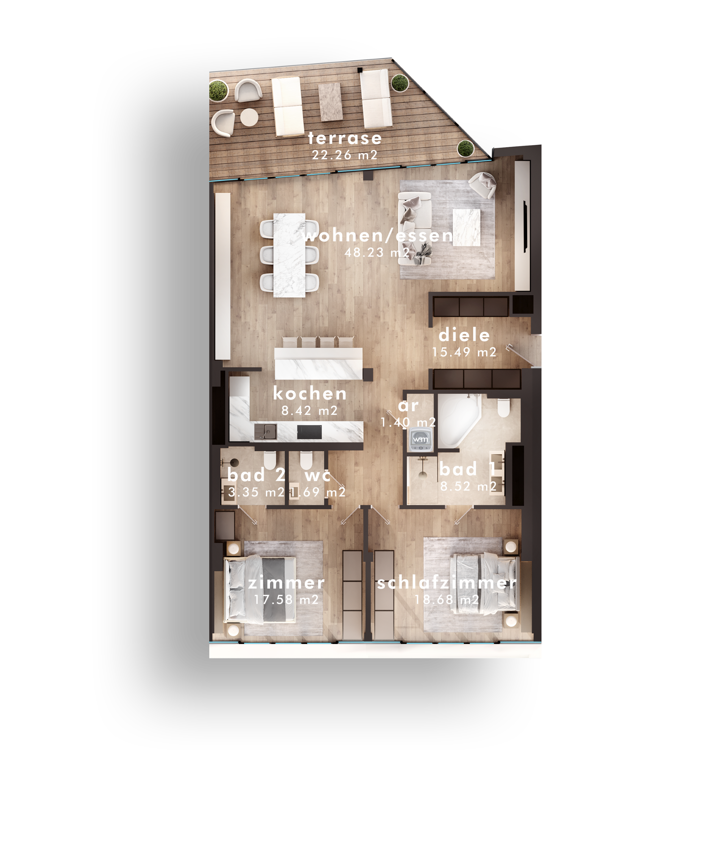 VILLACH - STADTZENTUM - PENTHOUSE A-15