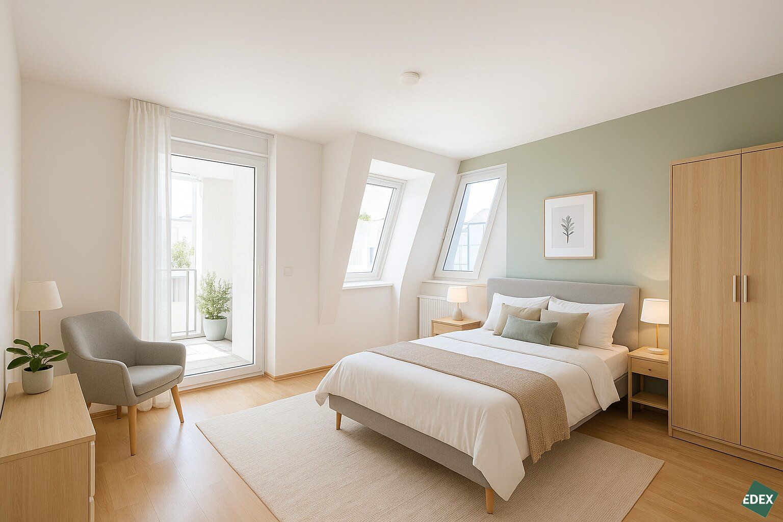 Mitten im 8. Bezirk: Schöner 2 Zimmer-Neubau mit großem Balkon